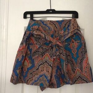 J. Crew paisley print shorts